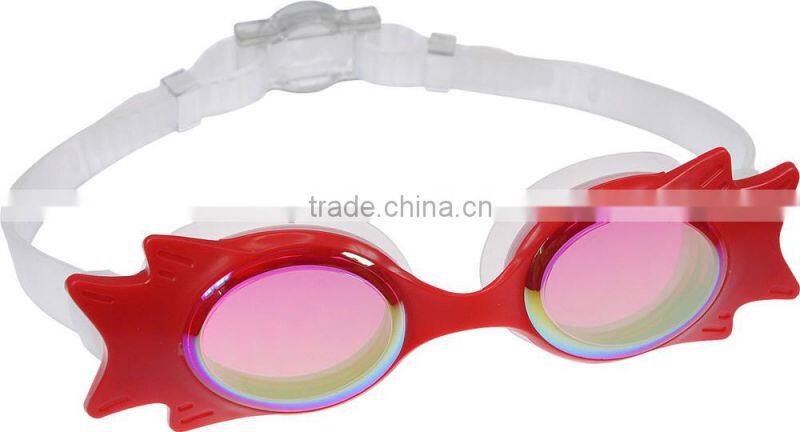 Funny kids cartoon swimming goggles,fish kids goggles,UV protection kids swimming goggles
