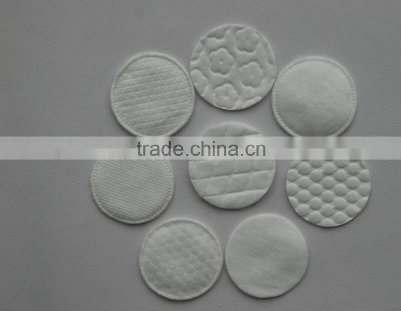 round make-up cotton pad or removal cotton pad