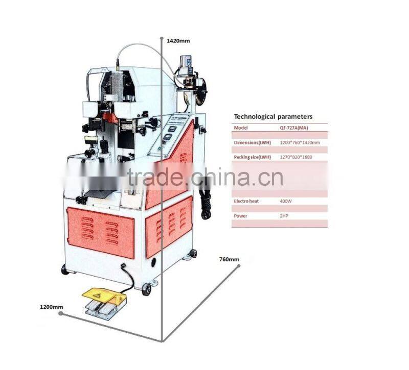 Practical professional making machinery heel lasting equipment QF - 727A(MA)