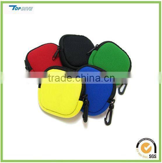 Neoprene coin bag key bag
