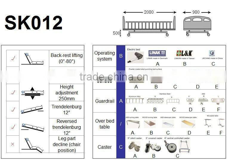China Supplier Electric Hospital Bed