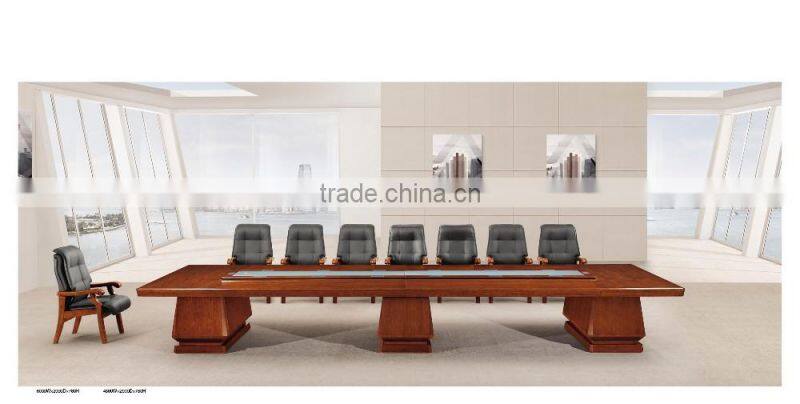 Classic plaint wood veneer furniture MDF board meeting table