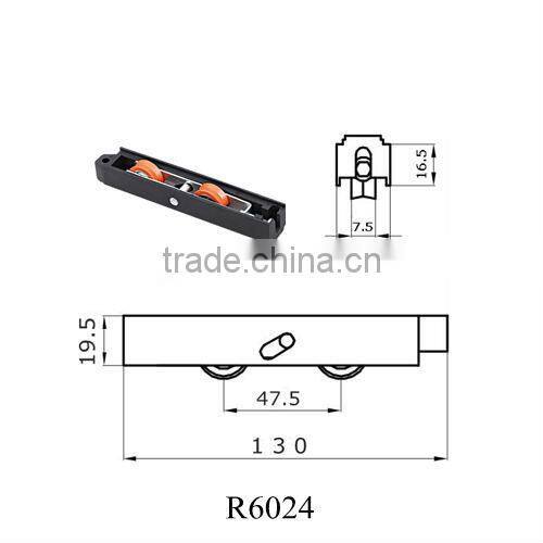 Nylon double window roller for OEM