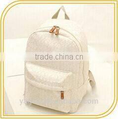 Wholesale factory price waterproof canvas leather notebook laptop backpack