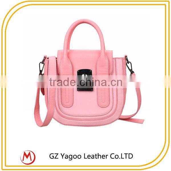 Hot Sale Fashion Branded ladies handbag / woman'bag leather material