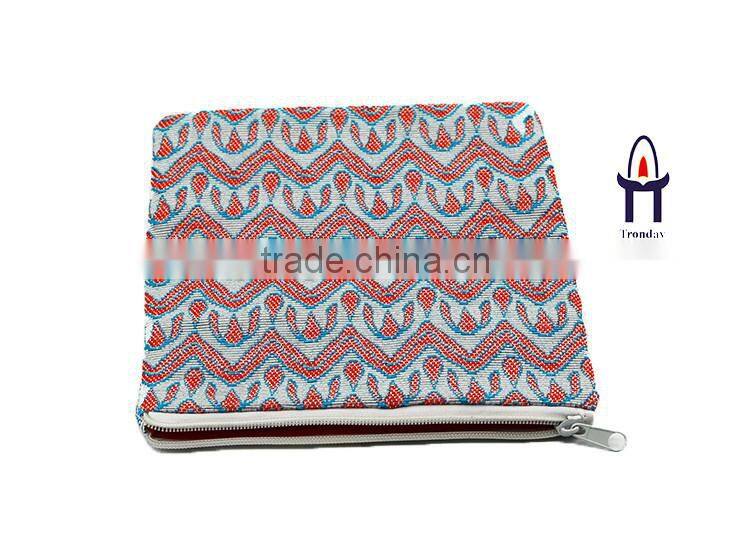 National pattern cosmetic bag makeup bag with two pockets