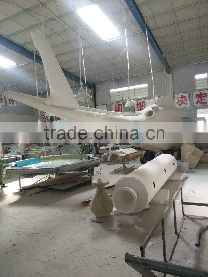 art sculpture,resin sculpture,model airplane