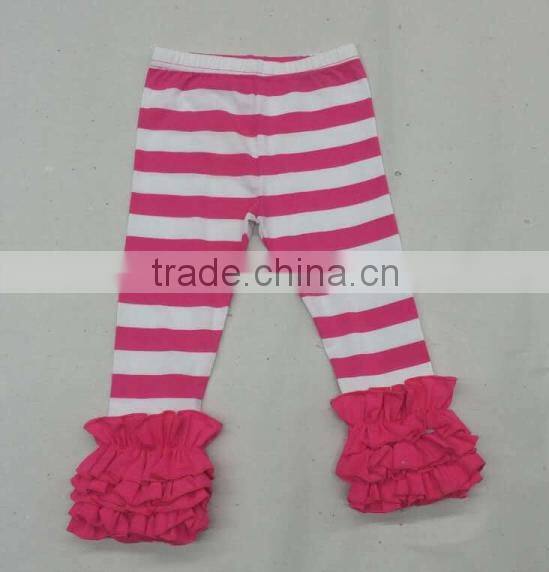 Wholesale baby ruffle shorts soft knit cotton baby icing ruffled shorts