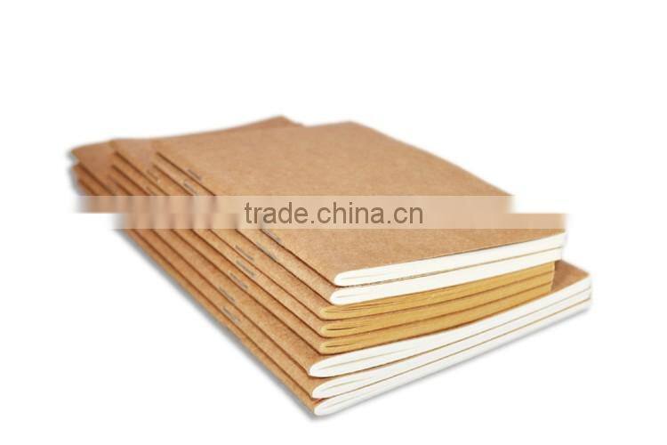 Custom made all kinds of recycle brown kraft paper notebook