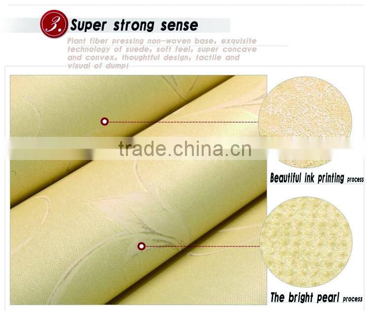 non woven economic room decoration wallpaper