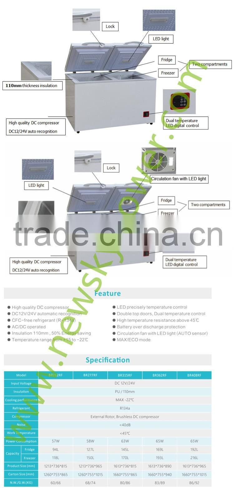 NEW design mini solar refridgerator fridge solar deep freezer solar freezer