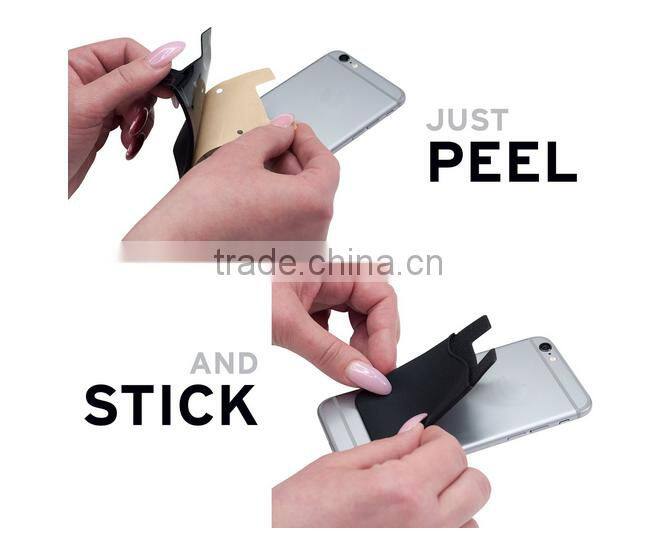 3M sticker adhesive wholesale silicone stick on card holder for mobile phone