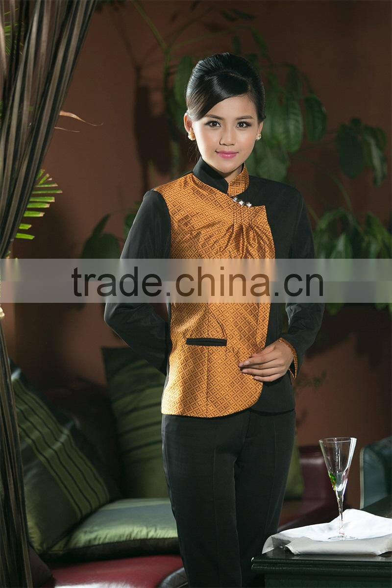2015 Fshion Classic Restaurant Waitress Uniform