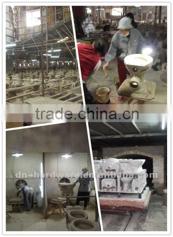 DLO032 White bathroom ceramic wash basin