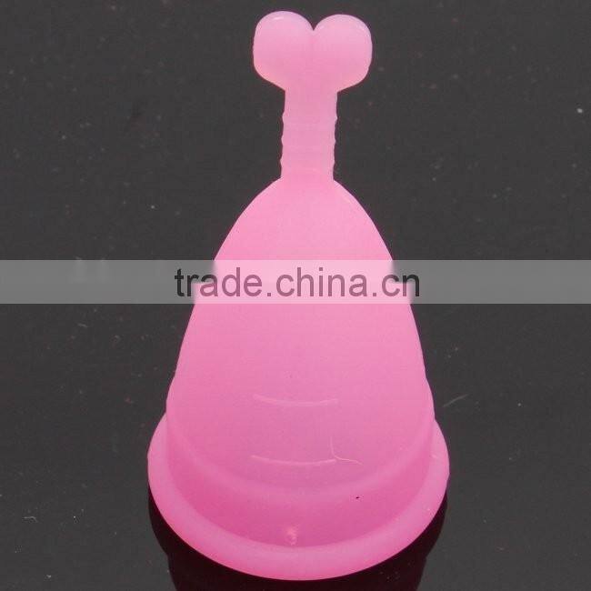 Free Sample Soft Medical Grade Silicone Menstrual Cup Lady Cup Menstruation