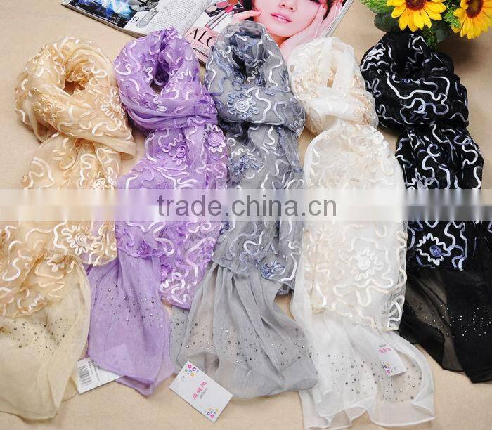 Fashion lady scarfs chiffon scarf