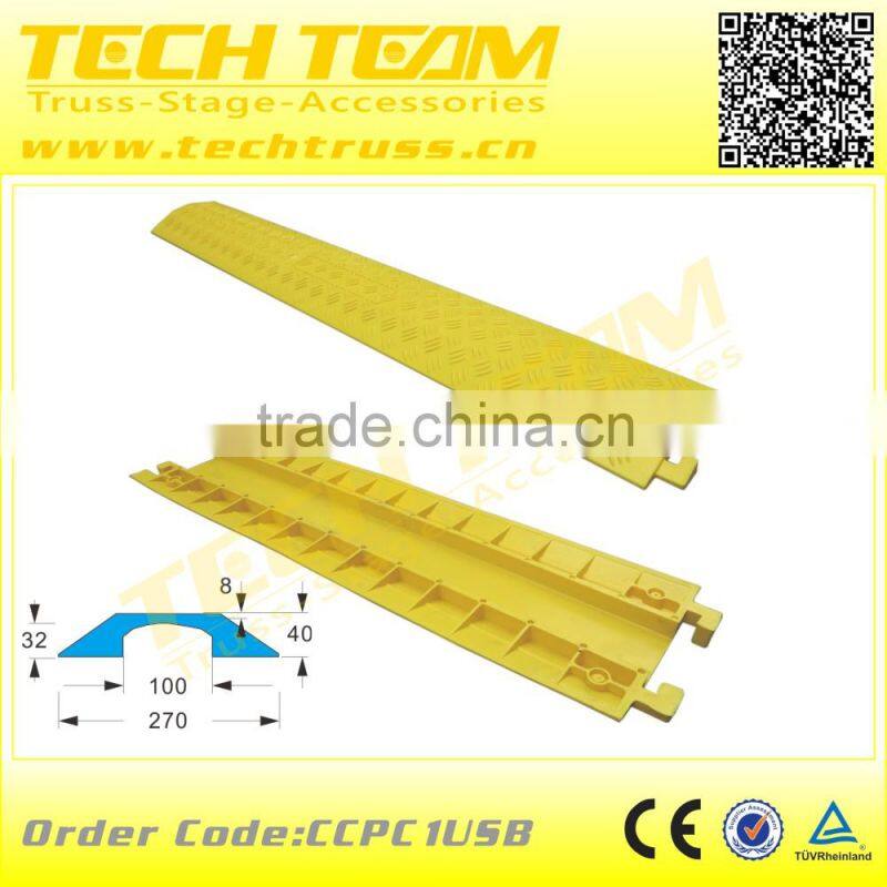 PVC CCPC1USB 1-Channel floor cable protector