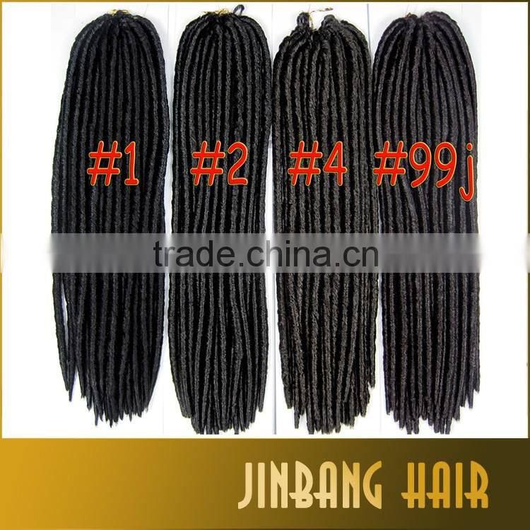 2016 new products fauxlocs 18inch synthetic hair soft crochet twist braid 2x havana mambo fauxlocs braid