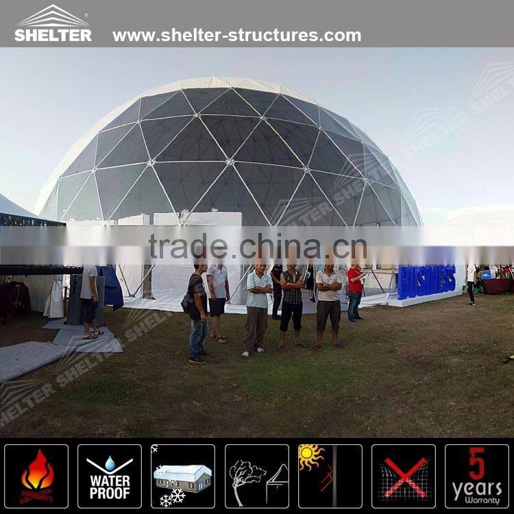 15m Diameter Durable Water Resistant Half Sphere Tents for event