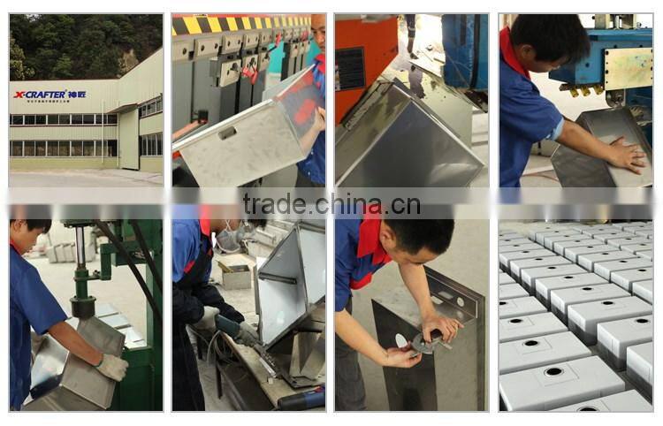 Brushed overmount built-in double drainboard single bowl 304 stainless steel sink