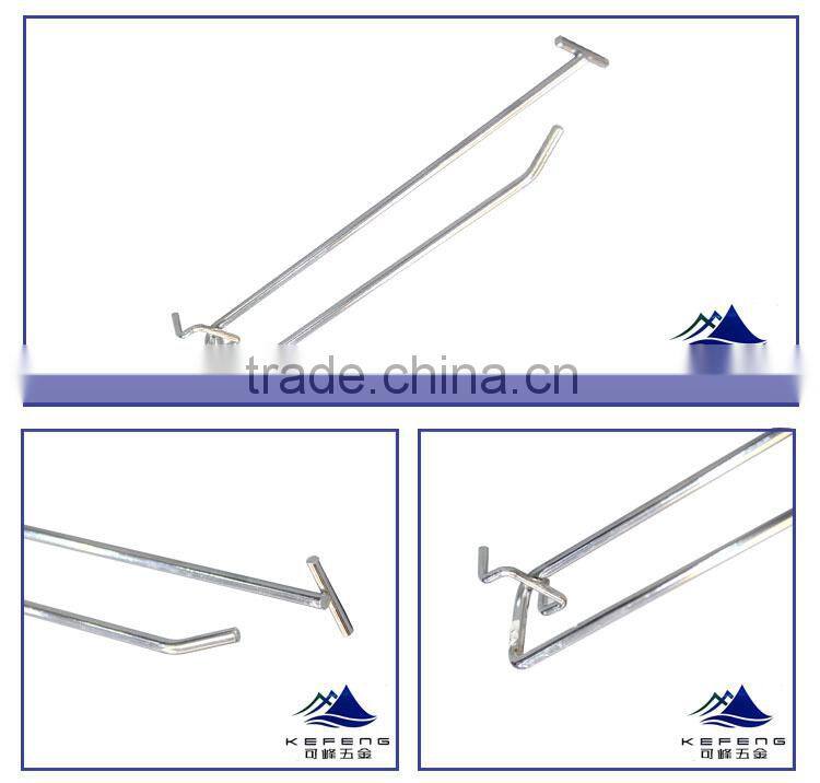 double wirepeg hook, garment display stand, hook for display stand KF-J005