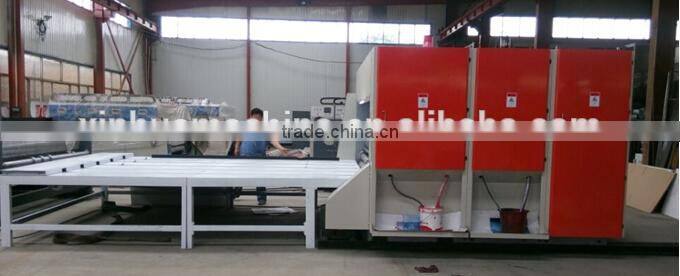 High speed corrugated cardboard multi colours printing die cutting machine Automatic corrugated carton box making machinery