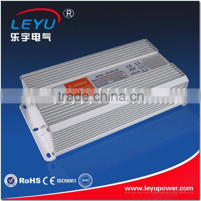 Constant voltage LDV-200-36 IP67 Design 200w 36v waterproof LED driver with 2 years warranty