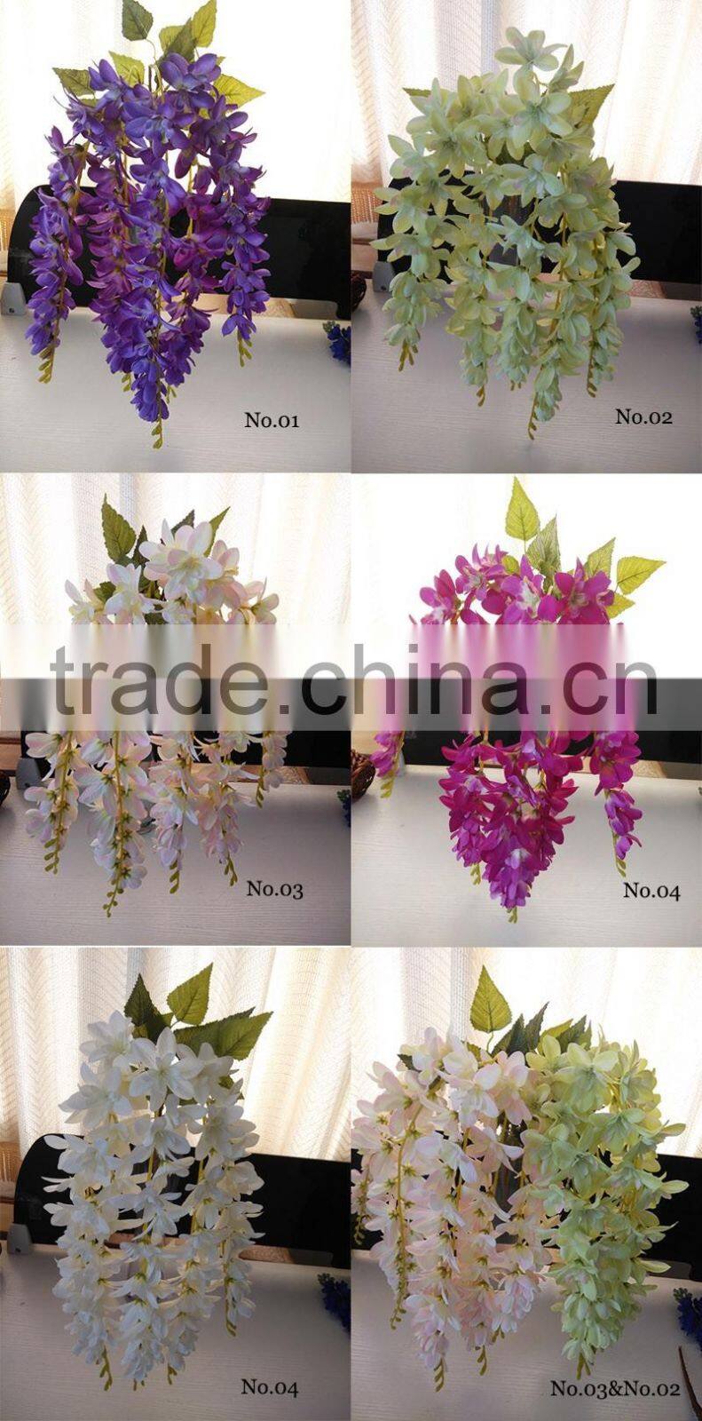 artificial wisteria flower wholesale table centerpiece