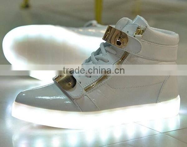Fashion adult led sneakers light shoes 7 colors changeable