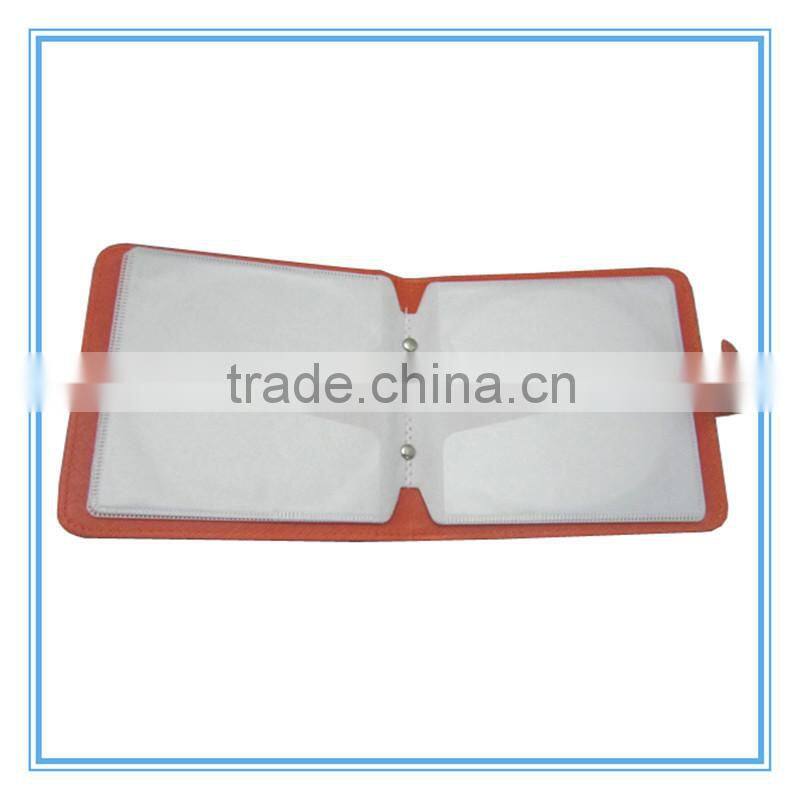 High quality customizable color PVC/PU leather material CD case
