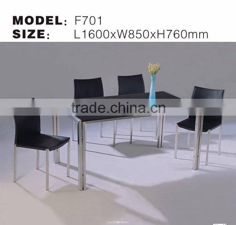 PG-PK-F701 Most Popular Modern Tempering Glass Dinner Table