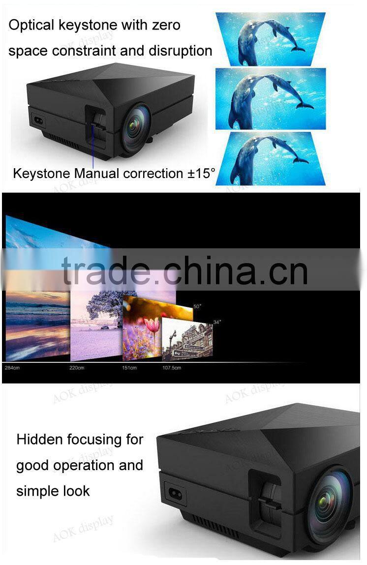 GM60 Projector Mini Pico portable proyector With HDMI Projector Support 1920*1080 Mini LCD 1080P 3D Home Theater Projector