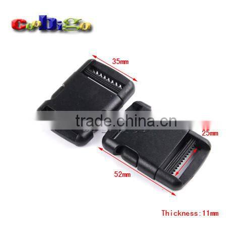 Plastic Single Adjustable Circular Buckle For Tactical Backpack Straps #FLC335-20/25/B-25/30