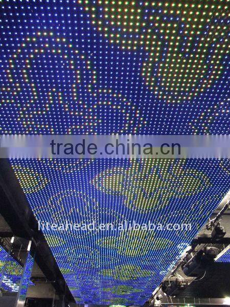 Indoor / Outdoor P37.5 LED Mesh Screen Panel