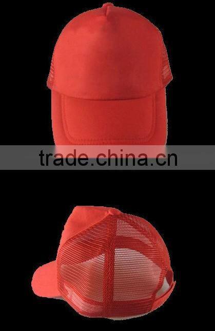 High Quality Red Color Unisex Mesh Cap for Sale