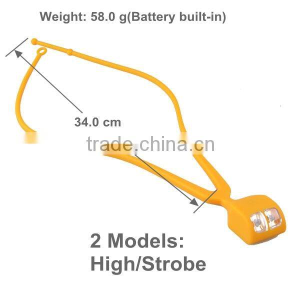 Super Bright silicon flexible led running warning light waterproof led neck light for jogging in dark