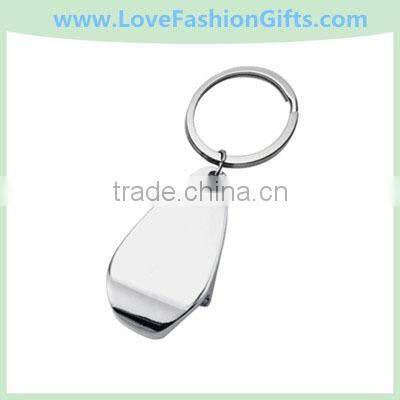 Bulk Teardrop Custom Metal Keychains & Promotional Logo Key Chains