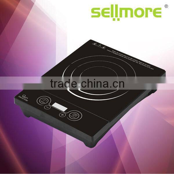 Hot sale crystal panel kitchen appliance induction cooker (CE.CB.RoHs)