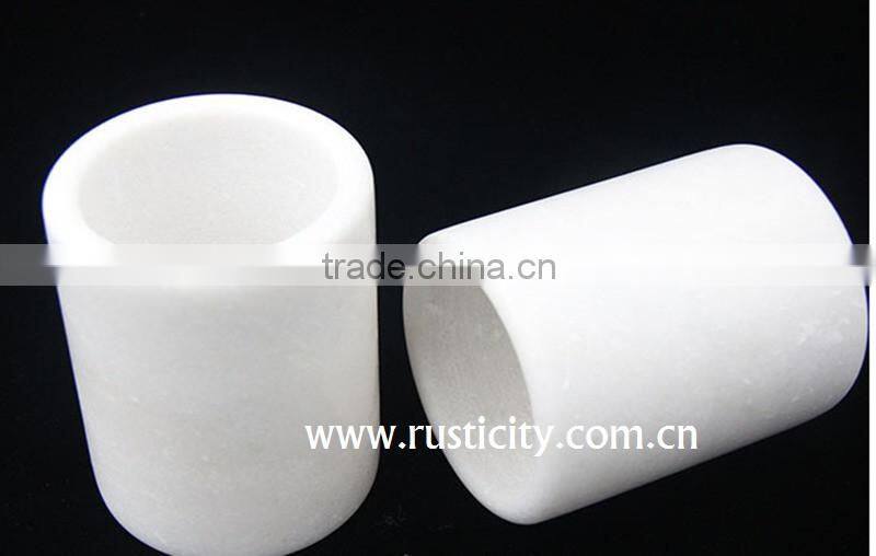 Christmas black glass candle jar/ glass jar for candle with lids/ marble candle jars with lid