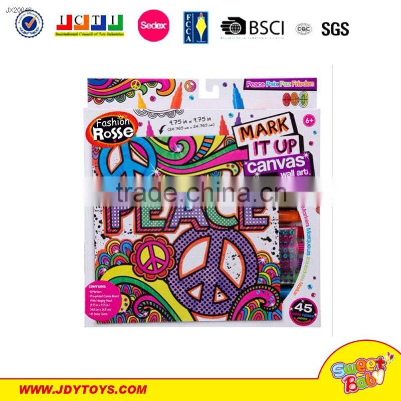 New Item 2016 DIY painting washable card DIY drawing painting toys for wholesale