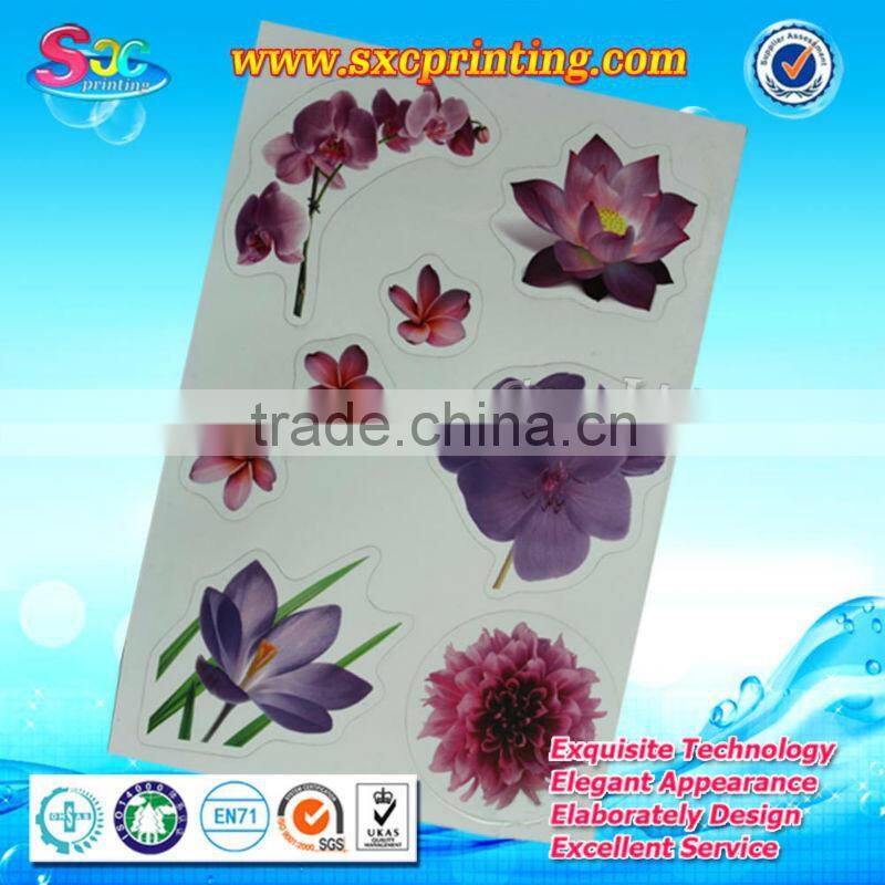 18 years label printing factory supply for Decorative adhesive label