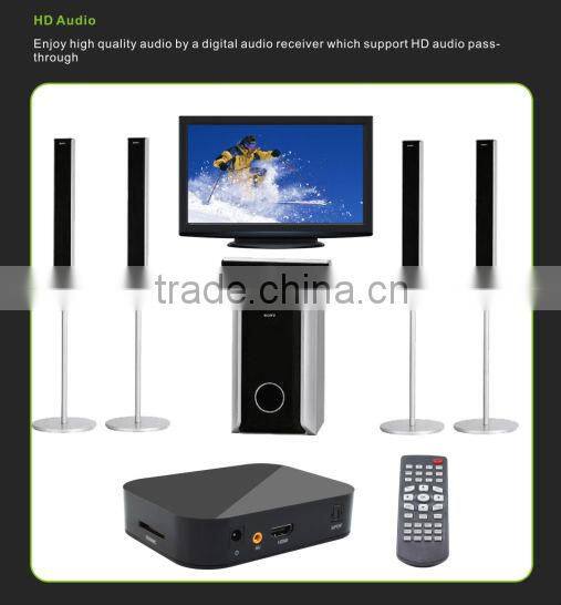 3d blue-ray full hd media player , Supports plug and play function and VGA output