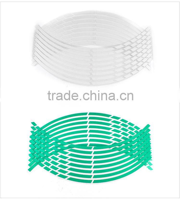 Reflective wheel stickers for motorcycle rim stripes 18 inches decoration