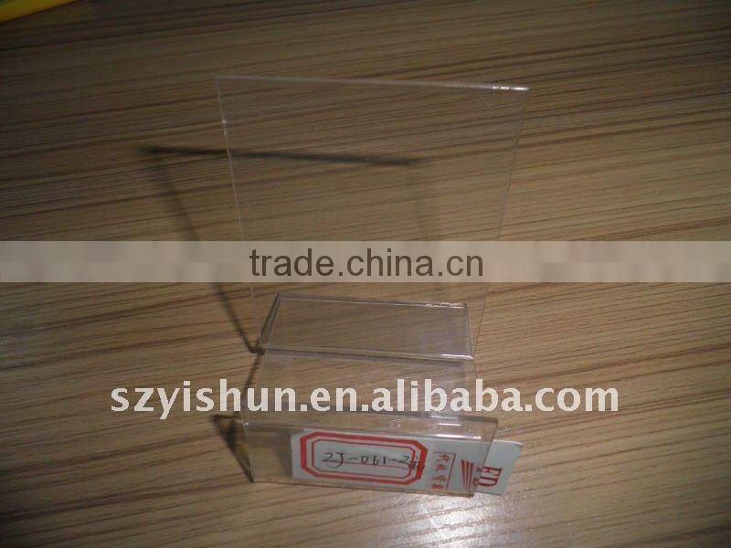 transparent acrylic signs display holder