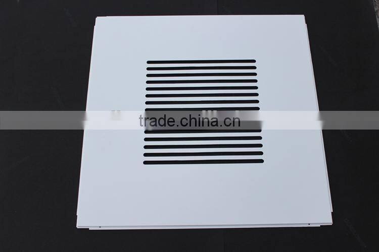 Oval Perforations Suspended Metal Ceiling Aluminum Lay In Ceiling