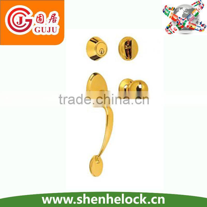 Zinc Alloy security lockset handle and knob mortise gate lock