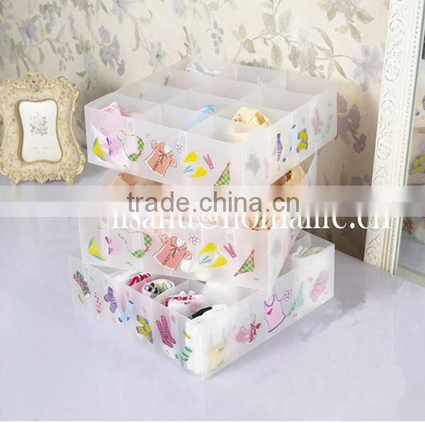 Transparent colorful sundries storage basket for office