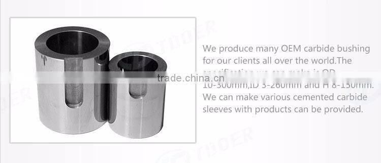 China high performance carbide sleeve tungsten carbide bushing