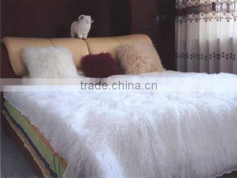 hot selling mongolia tibet lamb fur blanket
