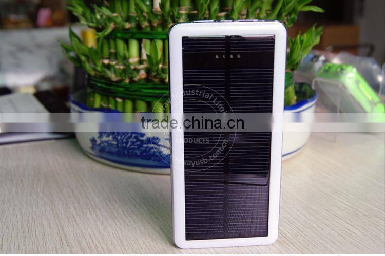 Hot selling fashion design waterproof solar power bank ,portable solar charger,waterproof portable solar charger power bank